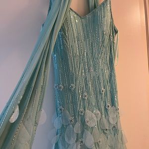 Lillie Rubin silk gown with beading Size 14